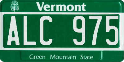 VT license plate ALC975