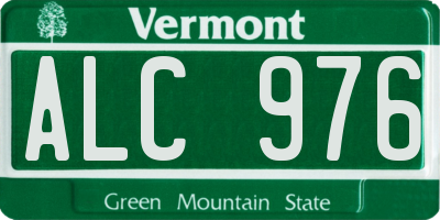 VT license plate ALC976