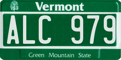 VT license plate ALC979