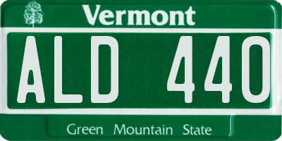 VT license plate ALD440