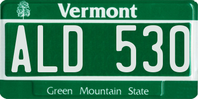 VT license plate ALD530