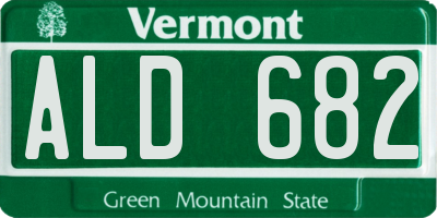 VT license plate ALD682