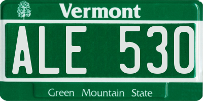 VT license plate ALE530