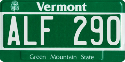 VT license plate ALF290