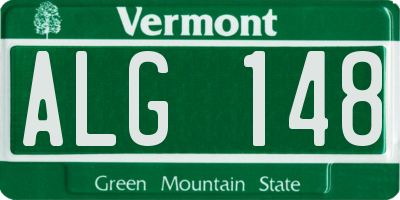 VT license plate ALG148