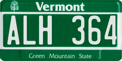 VT license plate ALH364