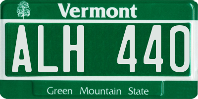VT license plate ALH440