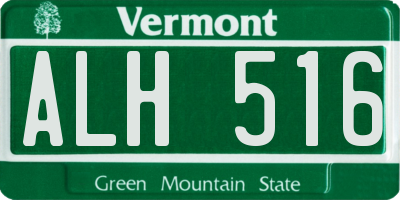 VT license plate ALH516