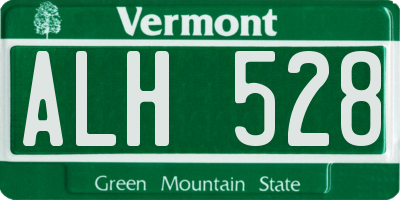 VT license plate ALH528