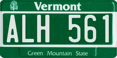 VT license plate ALH561