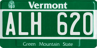 VT license plate ALH620