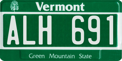 VT license plate ALH691