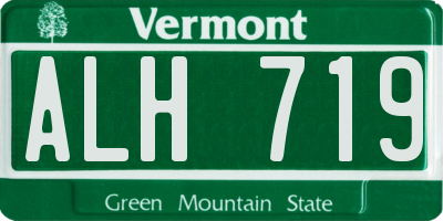VT license plate ALH719