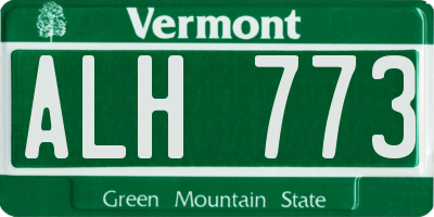 VT license plate ALH773