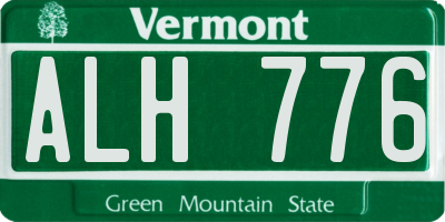 VT license plate ALH776