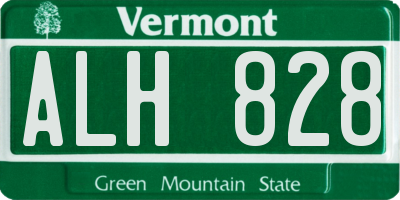 VT license plate ALH828