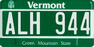 VT license plate ALH944