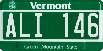 VT license plate ALI146
