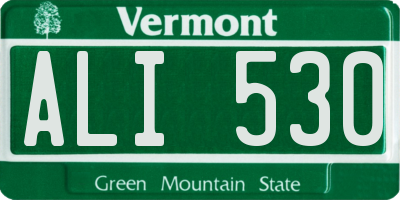 VT license plate ALI530