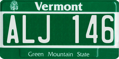 VT license plate ALJ146