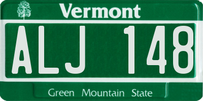 VT license plate ALJ148
