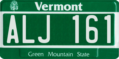 VT license plate ALJ161