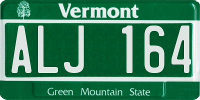 VT license plate ALJ164