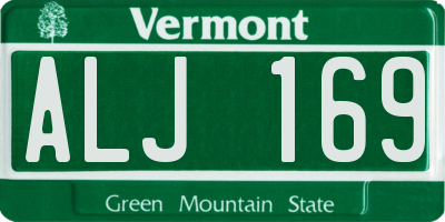 VT license plate ALJ169