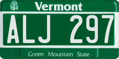 VT license plate ALJ297