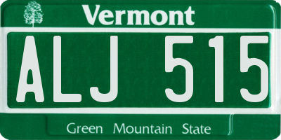 VT license plate ALJ515