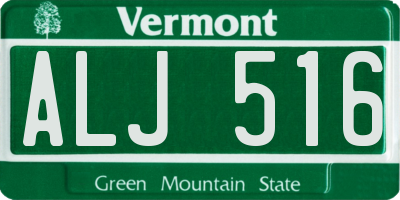 VT license plate ALJ516