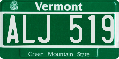 VT license plate ALJ519