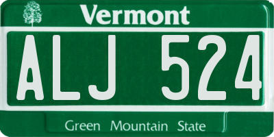 VT license plate ALJ524