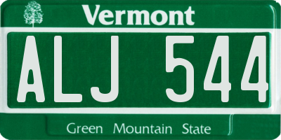 VT license plate ALJ544
