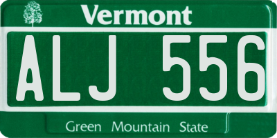 VT license plate ALJ556