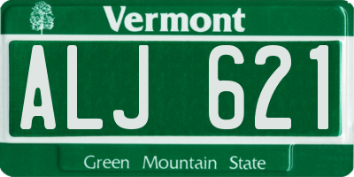VT license plate ALJ621