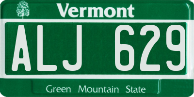 VT license plate ALJ629