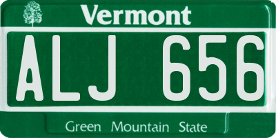 VT license plate ALJ656