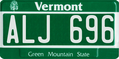 VT license plate ALJ696