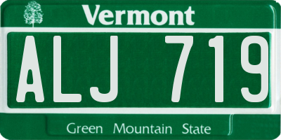 VT license plate ALJ719