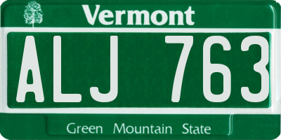 VT license plate ALJ763