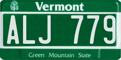 VT license plate ALJ779