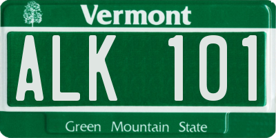 VT license plate ALK101