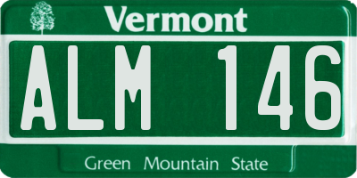 VT license plate ALM146