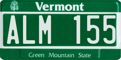 VT license plate ALM155