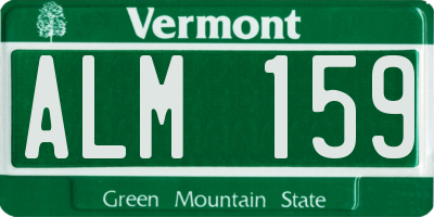 VT license plate ALM159