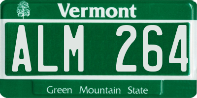 VT license plate ALM264