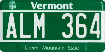 VT license plate ALM364