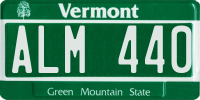 VT license plate ALM440
