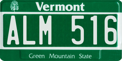 VT license plate ALM516